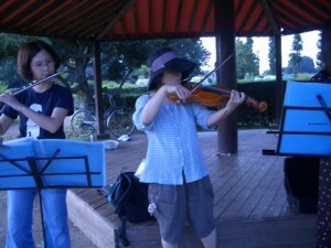 8月9日恵さんのバイオリン